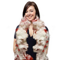 6' Red/ White Multi-Color Feather Boa